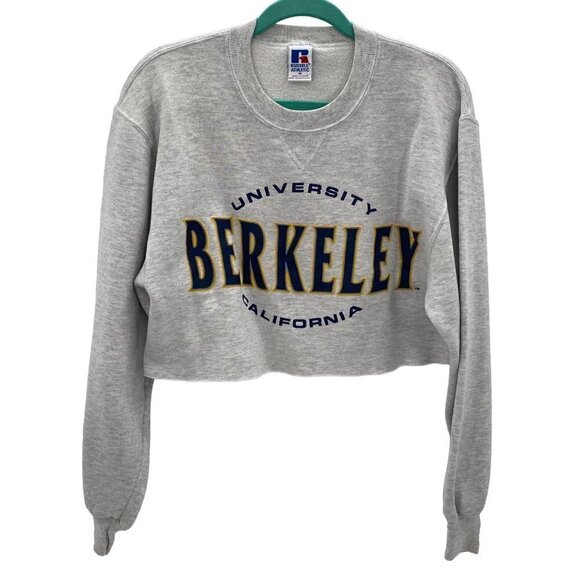 Russell Athletic Berkeley Cropped Crew Neck Sweatshirt Women’s Size M - Picture 1 of 8